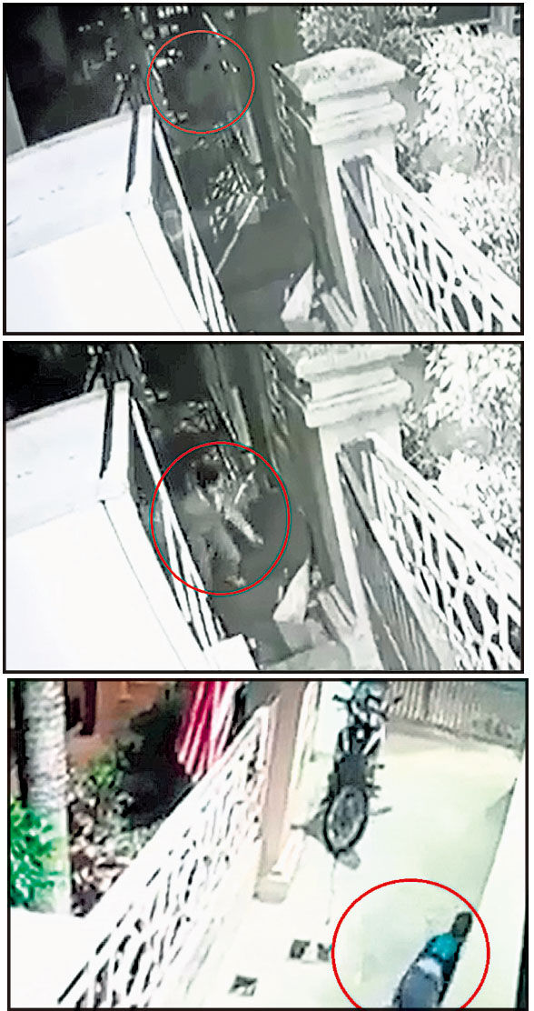 閉路電視片段顯示，其中一名嫌犯（組圖）案發前通過大馬伊斯蘭消費者協會的籬笆，爬入寄宿學校。