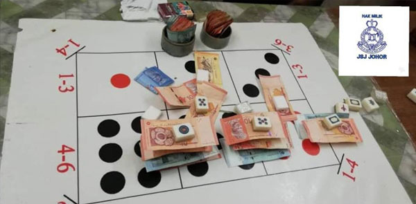 警方在商店内发现各类赌博工具及现金。
