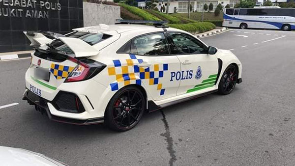 以跑車風格見稱的高性能轎車Honda Civic Type R，可能成為新一代警隊巡邏車。