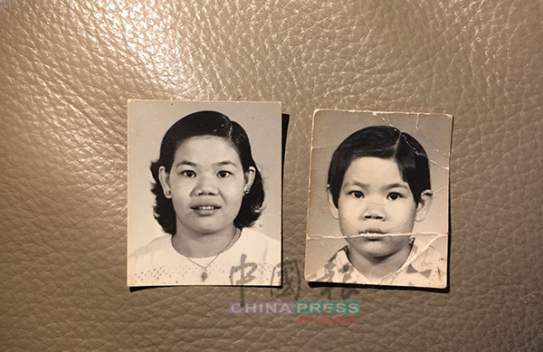 左邊是陳水音少女時期的模樣，右邊是她童年唯一的照片。