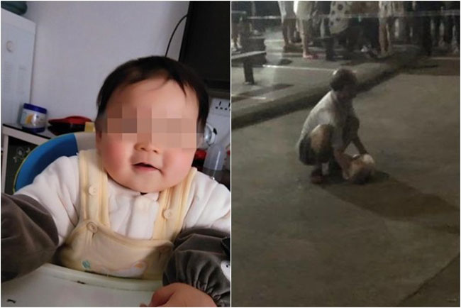 1歲男嬰（圖左）被生父丟出窗外；死者爺爺發現男嬰無呼吸心跳後，當場崩潰。