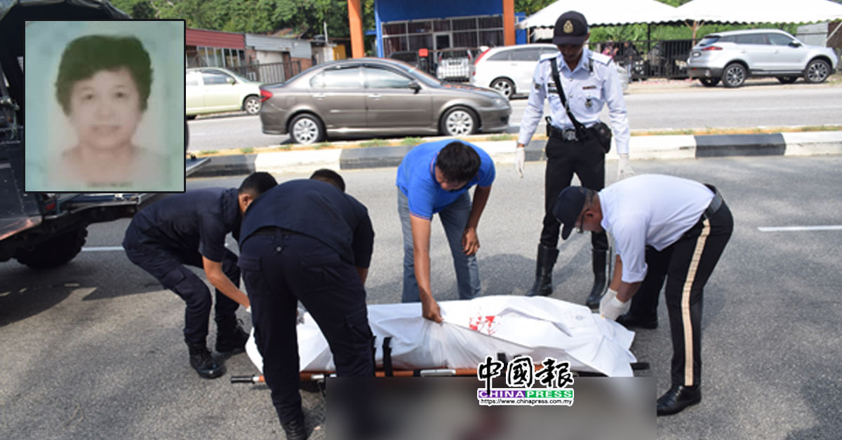 警方將死者遺體送往文冬中央醫院太平間進行解剖，了解死因。小圖為李翠瓊遺照。