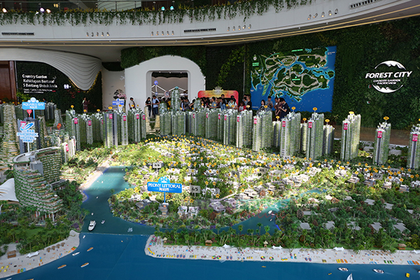 柔佛碧桂园森林之城发展模型。