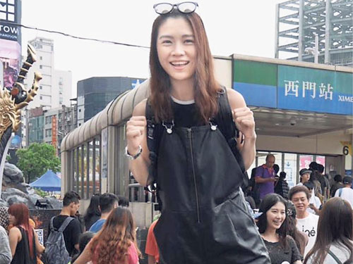马艺瑄到台湾游学。 