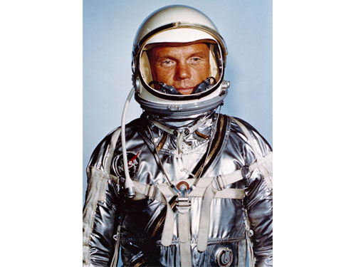 格伦是美国首位进入地球卫星轨道的太空人。（美联社）