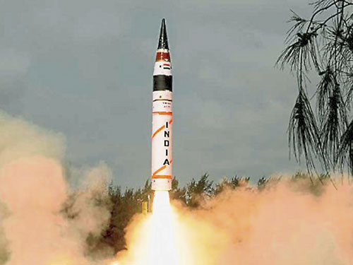 ■印度“烈火5号”导弹试射成功，将会对东亚局势带来影响。
