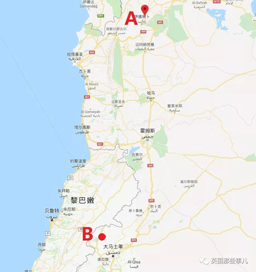 4城計劃：將A點和B點共4座城的百姓互換，減輕阿薩德面對的反對派武裝組織壓力。