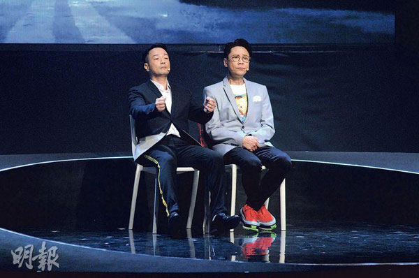  陳志雲（右）表示舉行“演嘢會”一定會預了要與王喜（左）合作。 