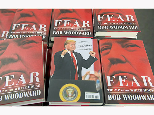  ■伍德沃德新書《恐懼：特朗普入主白宮》週二出版，揭露特朗普上任總統以來的種種內幕。（歐新社）