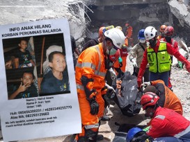 印尼地震重災區 仍有5000人下落不明