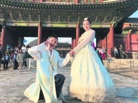 求婚成功 李吉汉：我的老婆很美