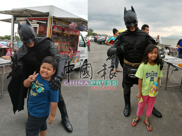 “蝙蝠侠”不只是大人的偶像，小孩也惊喜。