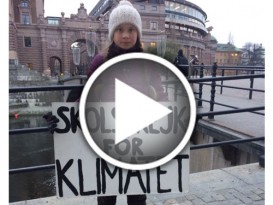 要求政府处理气候问题 瑞典少女逢周五罢课示威
