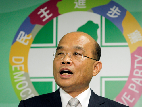 苏贞昌接任行政院长。