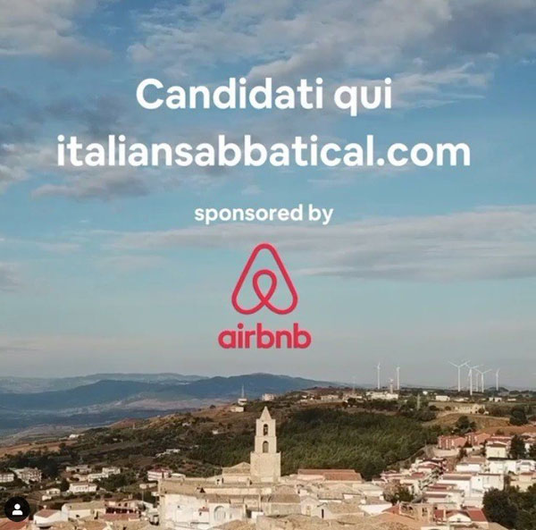 民宿出租网站Airbnb与意大利非政府组织“惊奇格罗托莱”合作，希望邀请4名幸运者到意大利村庄生活。