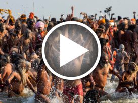印度大壶节    2250万兴都教徒入圣河沐浴