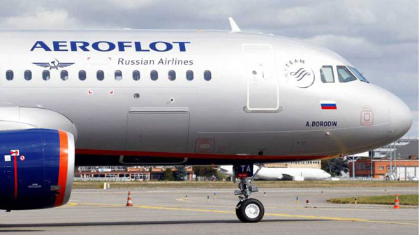 一架隶属于俄罗斯航空的客机，在周二被机上一名乘客劫持。图为俄航飞机档案照。