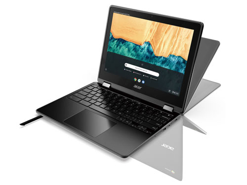 Acer Chromebook Spin 512可360°旋转，切换4种操作模式。