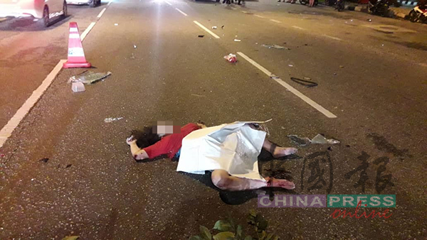 16岁华裔少女在肇祸后被抛出车外，毙命在马路中央。