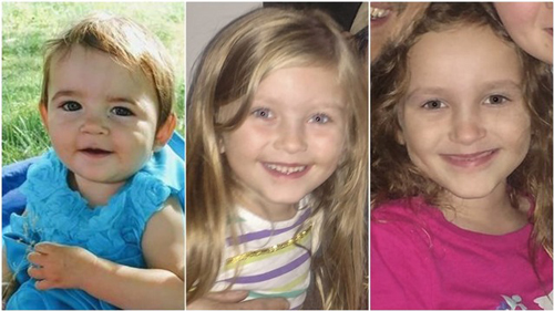 小死者（左起）：亚兰娜（2岁）、卡西迪（6岁）及凯莉（8岁）。