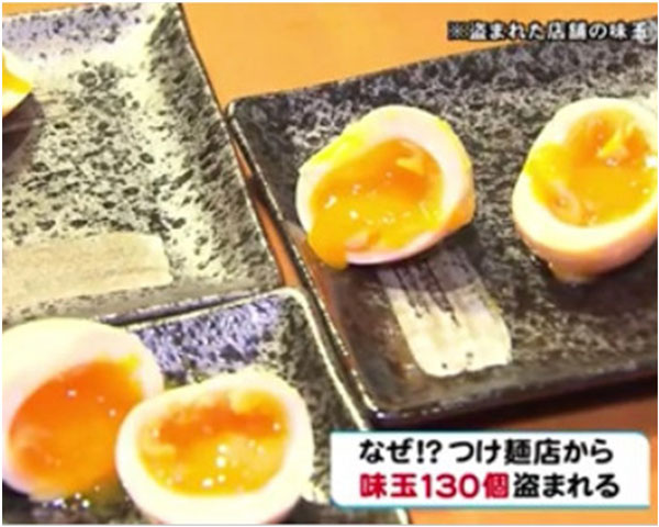沾面店被偷走130颗溏心蛋。