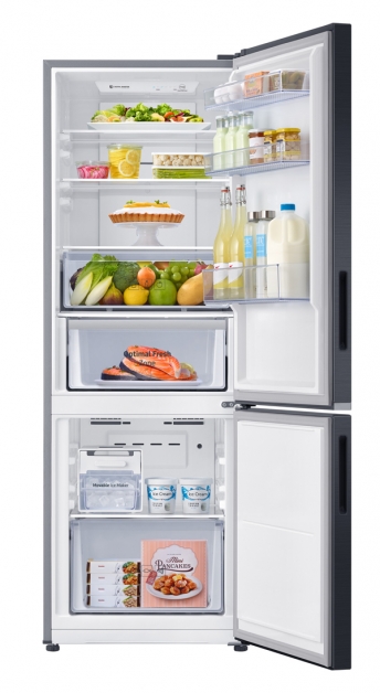 三星全新推出的BMF系列双门冰箱，是采用上冷藏下冷冻的设计模式。