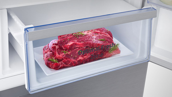 有了Optimal Fresh Zone功能，冰箱温度可定为食物保鲜的最佳储存温度。