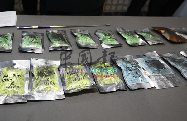  警方在行动中，起获价值10万令吉的各类毒品。