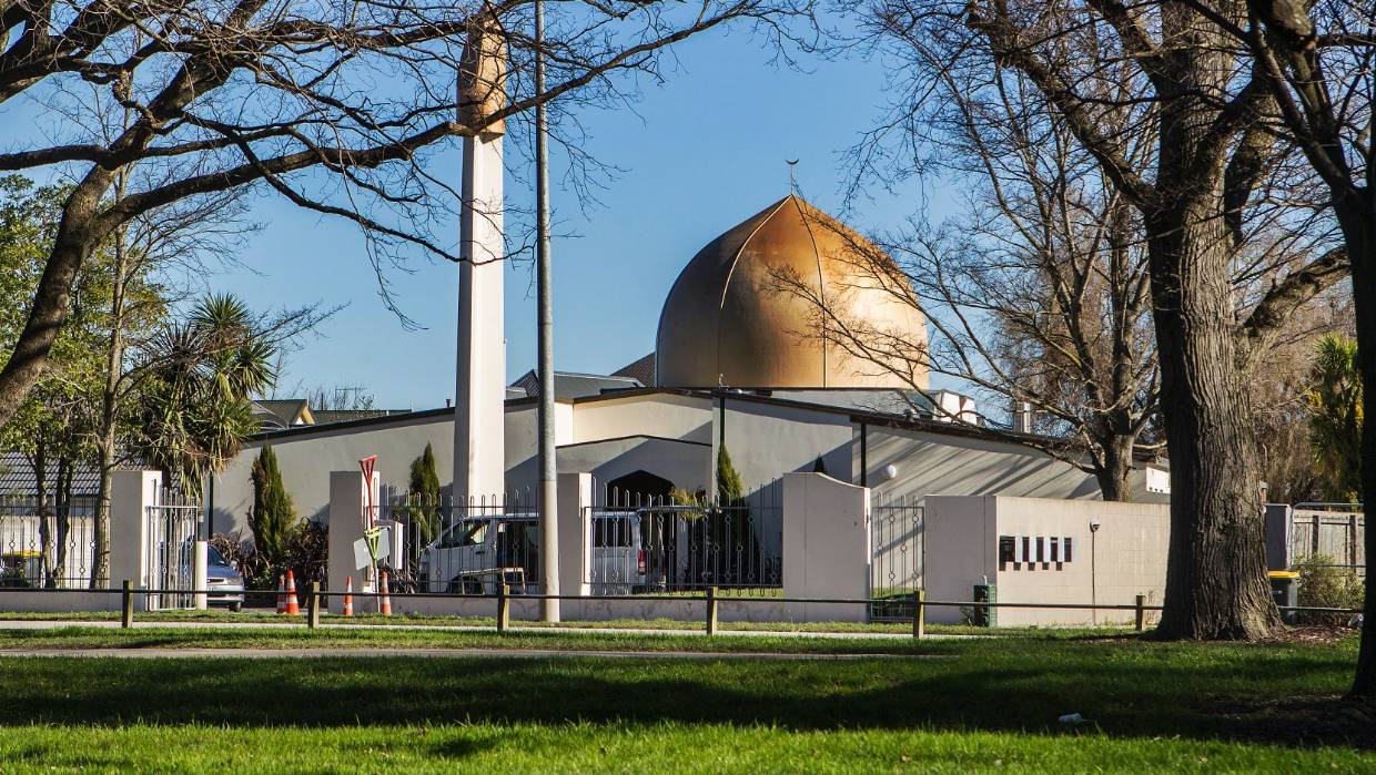 兰基督城接近哈格利公园的清真寺。（档案照）