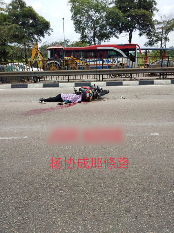 男子在前往新加坡工作途中，疑遭撞了逃，魂断公路。