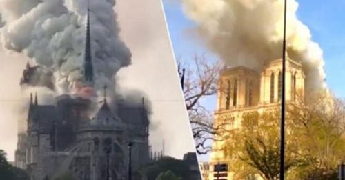 火烧 巴黎圣母院！