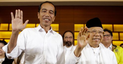◤印尼大选◢ 佐科威宣称获54%选票连任 印尼军警警告勿上街游行