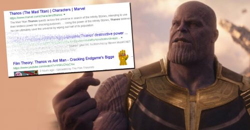 Thanos入侵Google 近半资料消失