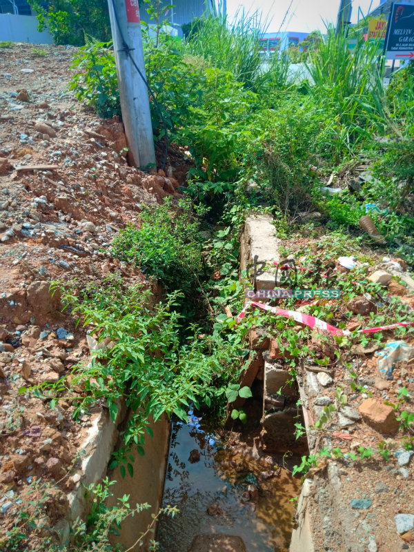 杂草，垃圾，泥浆塞满沟渠，让排水系统瘫痪。