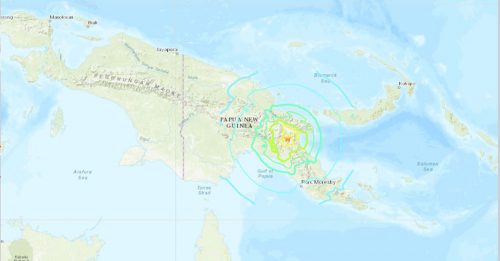 新几内亚7.2级强震  没引发海啸威胁