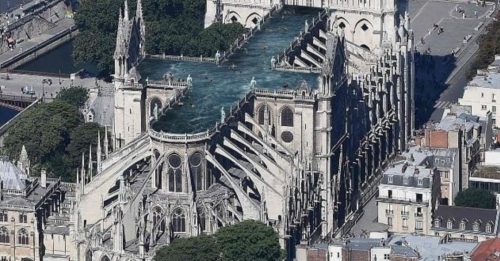 巴黎圣母院重建计划 异想天开空中盖泳池