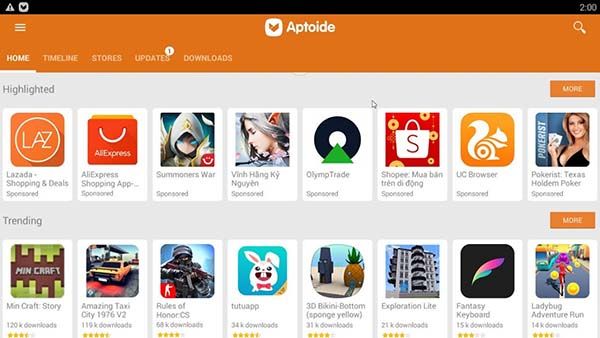 Aptoide使用人数达2亿。