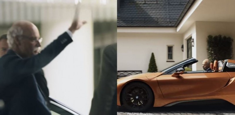 BMW推出纪念广告，感谢马赛地执行长多年来带来启迪人心的竞争，但也趁机替自己的跑车打广告。