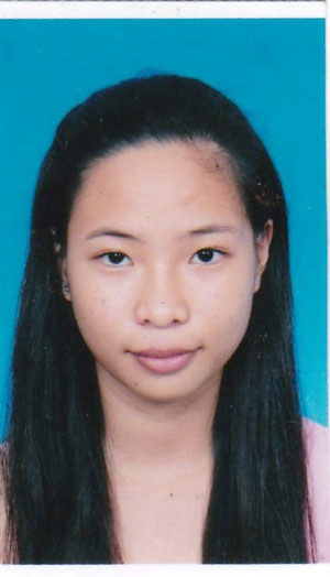 失踪者邓田妮（TANG THIEN NI、译音、17岁、2016年1月6日失踪）