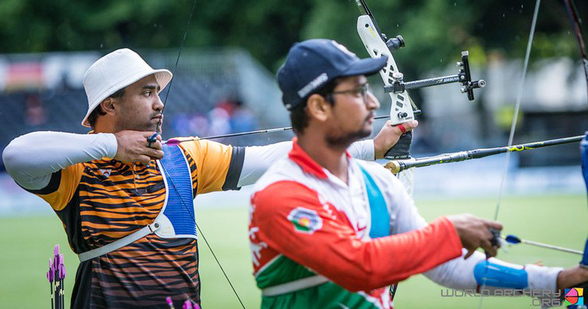 成为首位晋级世锦赛决赛的马来西亚神箭手后，凯鲁安努亚（左）编织冠军梦。