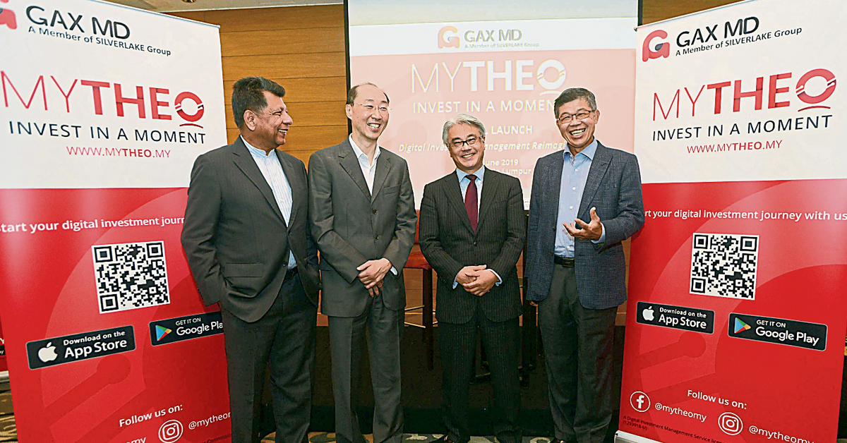 莫慕尼（左起）、陈大宜、多摩宇士和吴炳炜，出席MYTHEO推介会。