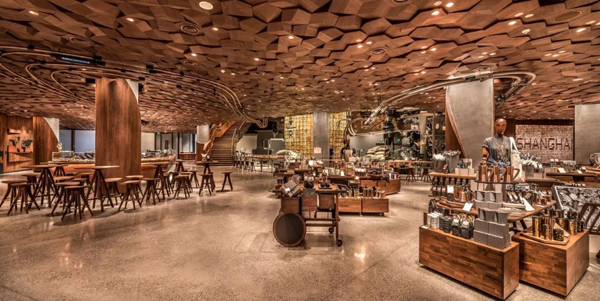 全球最大门市的上海星巴克臻选咖啡烘焙工坊。 （图片来源roastery.starbucks.com.cn）