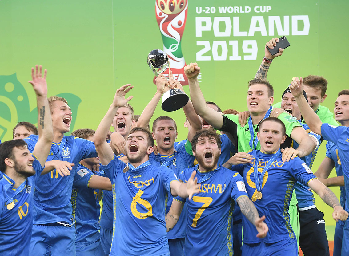 2019年世青赛，乌克兰笑到了最后。（法新社）