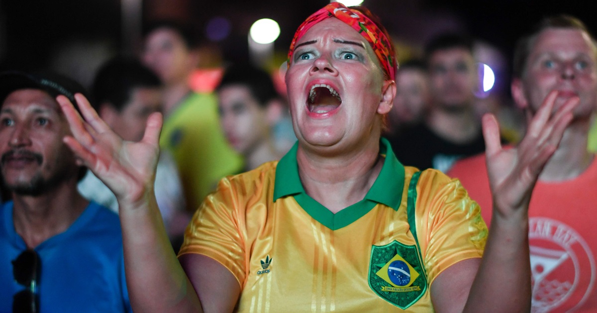巴西球迷期待再一次激情。（法新社）