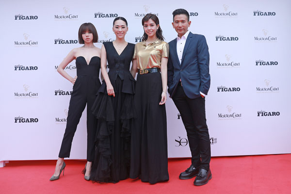 电影《灼人秘密》演员夏于乔（左起）、吴可熙、宋芸桦和导演赵德胤也确定来马。