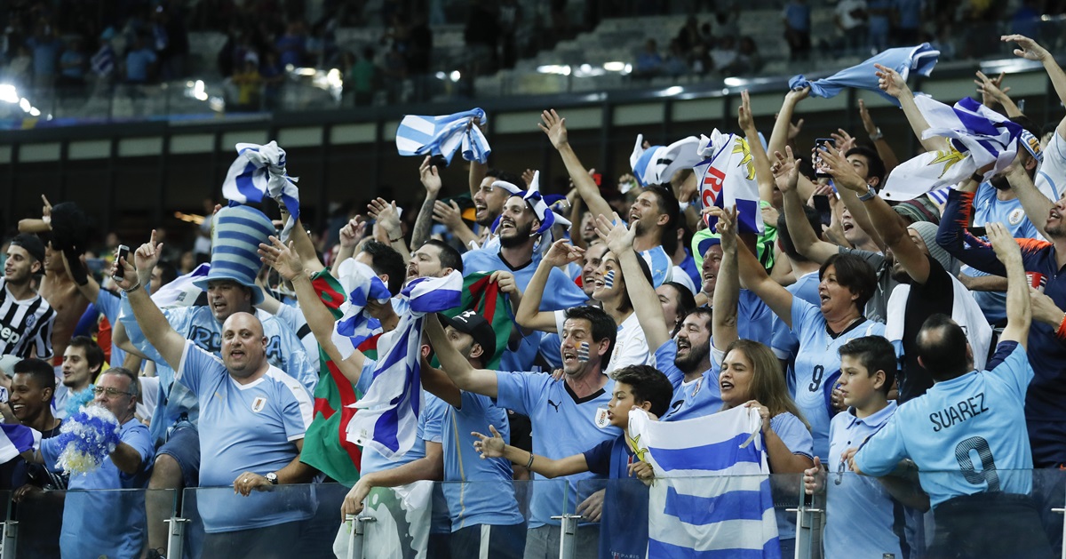 乌拉圭球 迷期待队伍另一场精彩的胜利。（美联社）