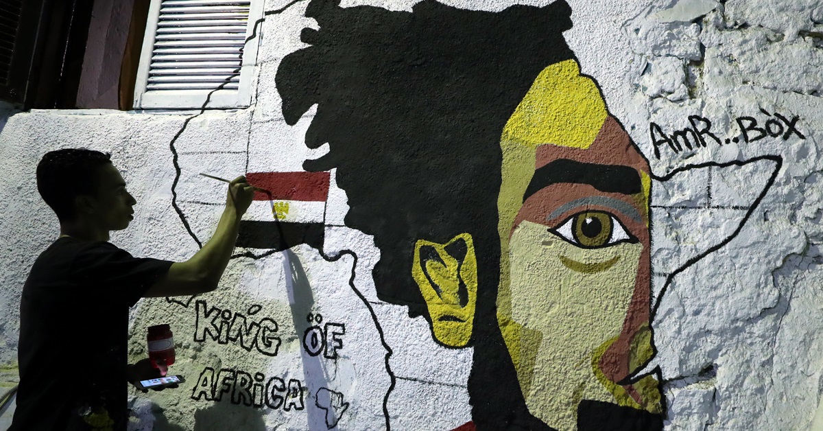 萨拉赫是埃及球迷心中的非洲之王。（欧新社）