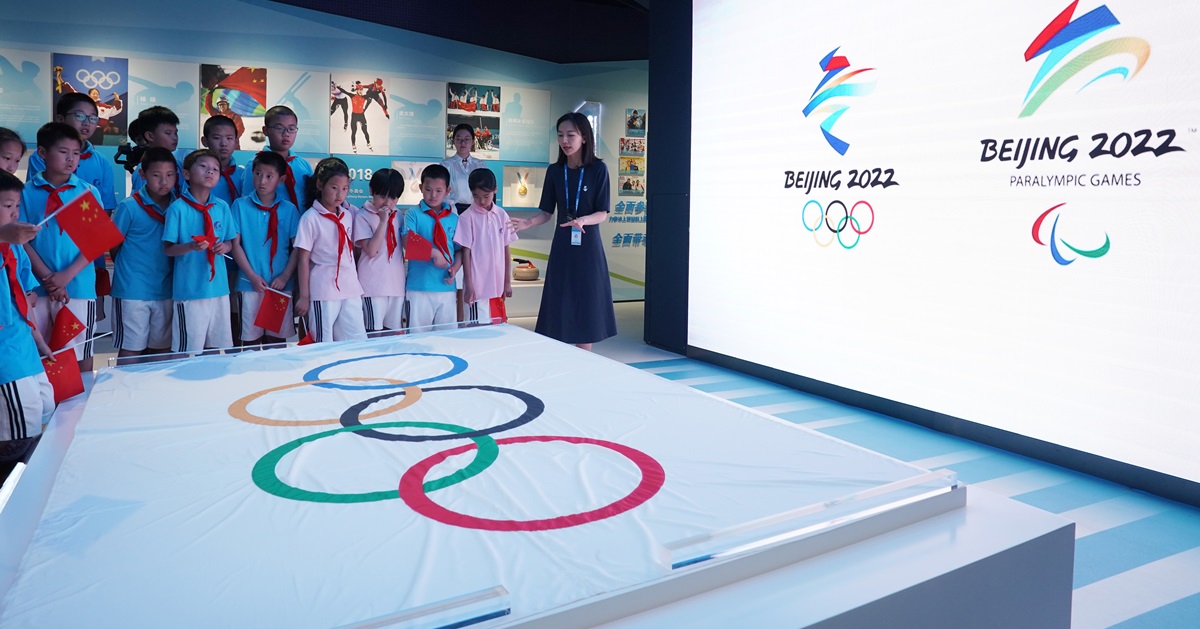北京冬奥会和冬残奥会的推广活动，正积极的进行中。（新华社）