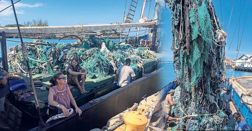 环保组织打捞太平洋 清出逾40吨垃圾