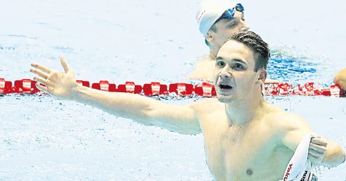 ◤跳水世锦赛◢  男200公尺蝶泳  米拉克泳破世绩